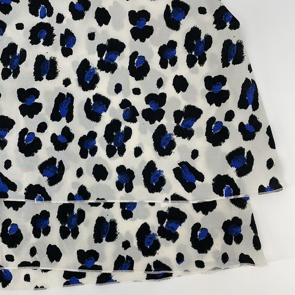 Bar lll St. Barths Leopard Animal Print Flowy Cut Out Tank Top Women's XS - Picture 3 of 10